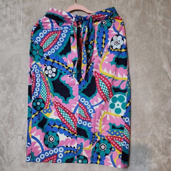 J.Crew Tulip Skirt Women's Size 6 NWT Colorful Abstract Print Pencil Skirt - Picture 2 of 5
